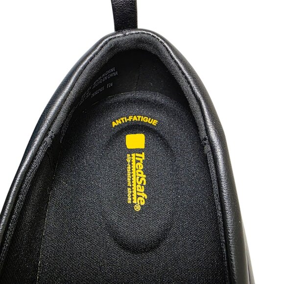 Tredsafe Lightweight Slip-On Black Shoes Oil & Slip Resistant Women's Moulin - Picture 8 of 9